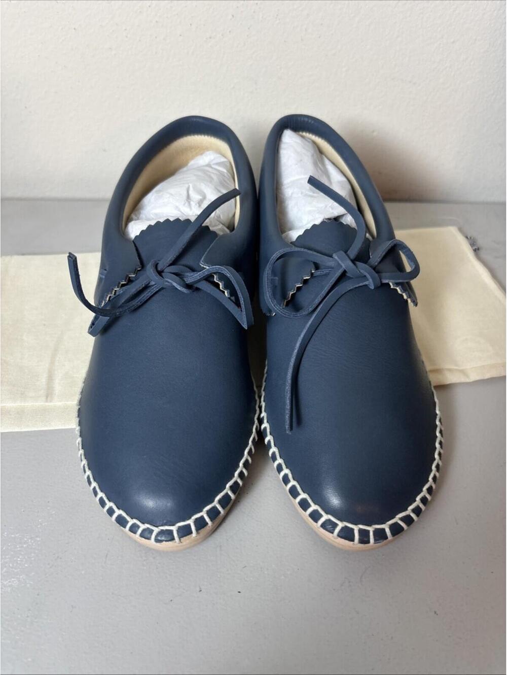 The GREAT Canyon Leather Moccasin in Cornflower Blue, $395 NEW, Size 6, M2 - Picture 4 of 6